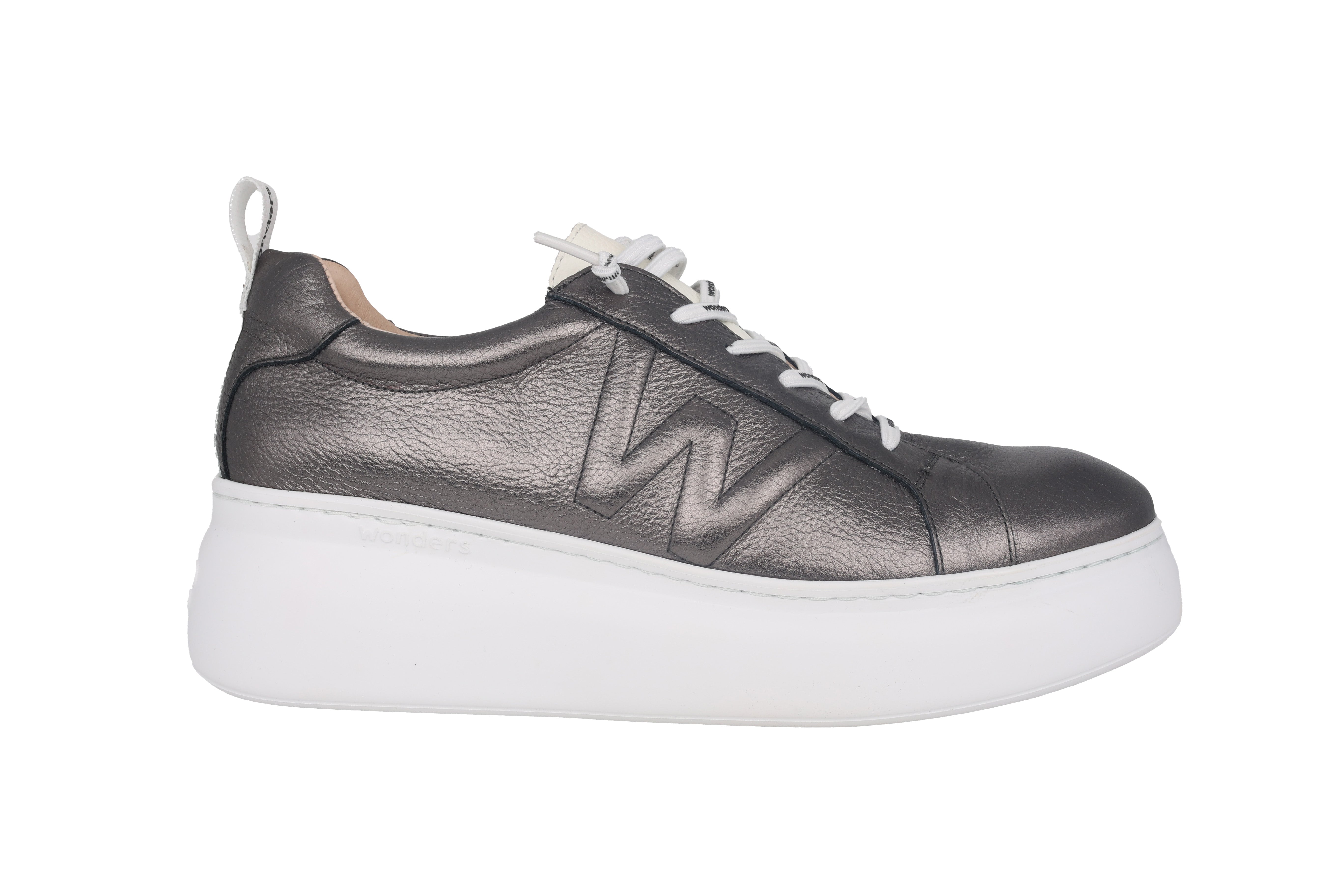 'Dorita' women's lace-up platform shoe - grey