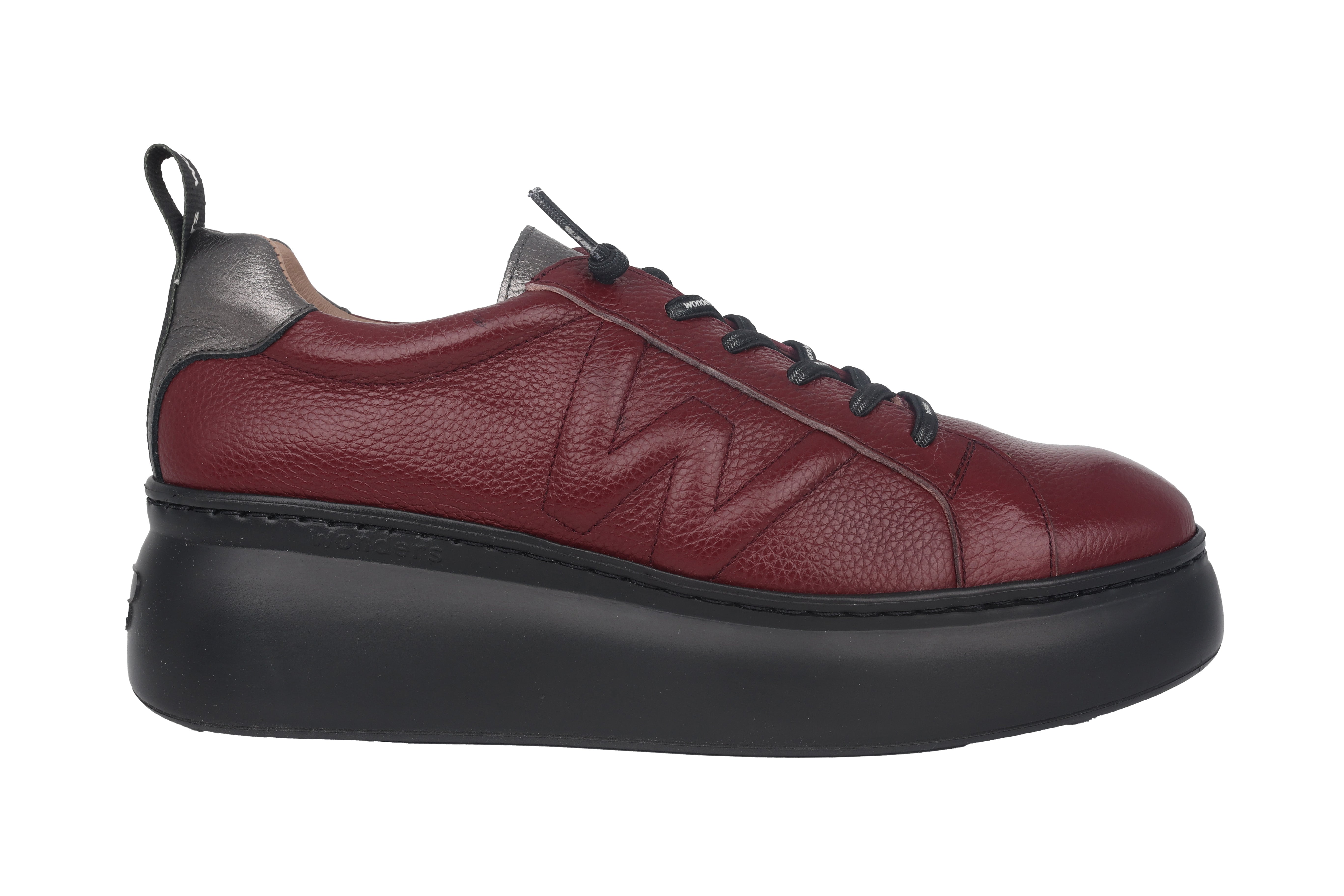 'Dorita' women's lace-up platform shoe - Red