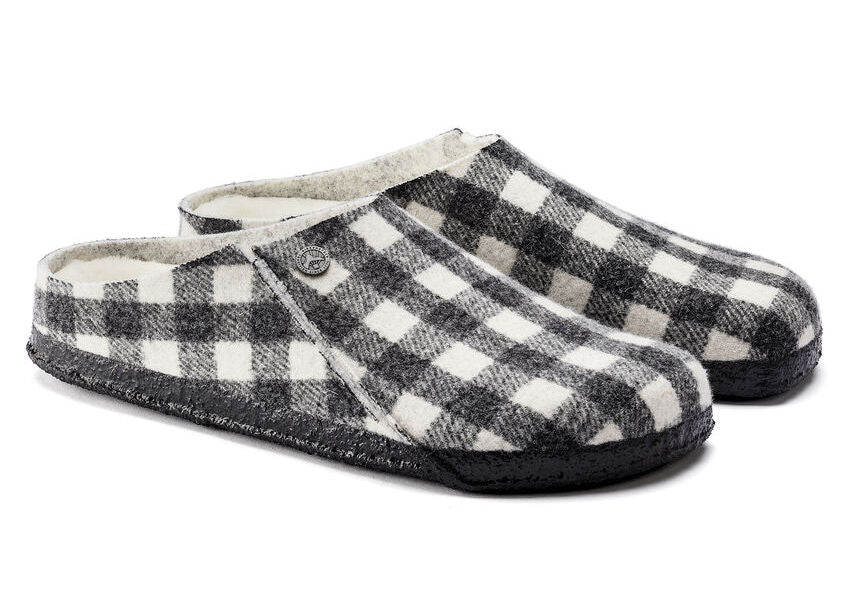 Heren huisslipper 'Zermatt Rivet' - Wit zwart mix - Chaplinshoes'Zermatt Rivet' heren huisslipper - Wit zwart mixBirkenstock